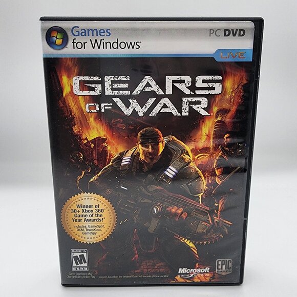 GEARS OF WAR Game for Windows PC DVD 2007 Complete w/Manual & Product Key Code - Picture 1 of 3